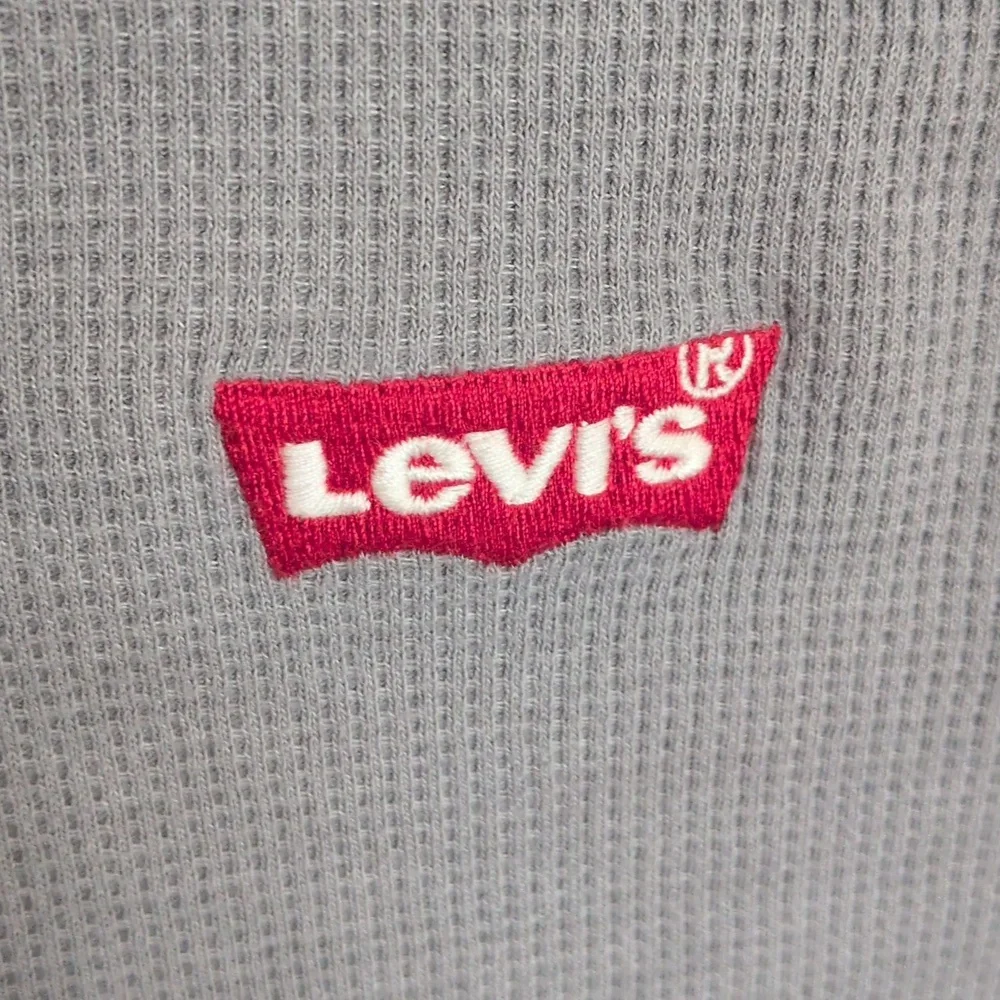Levi's Boys Gray Thermal Long Sleeve Tee - L 14/16